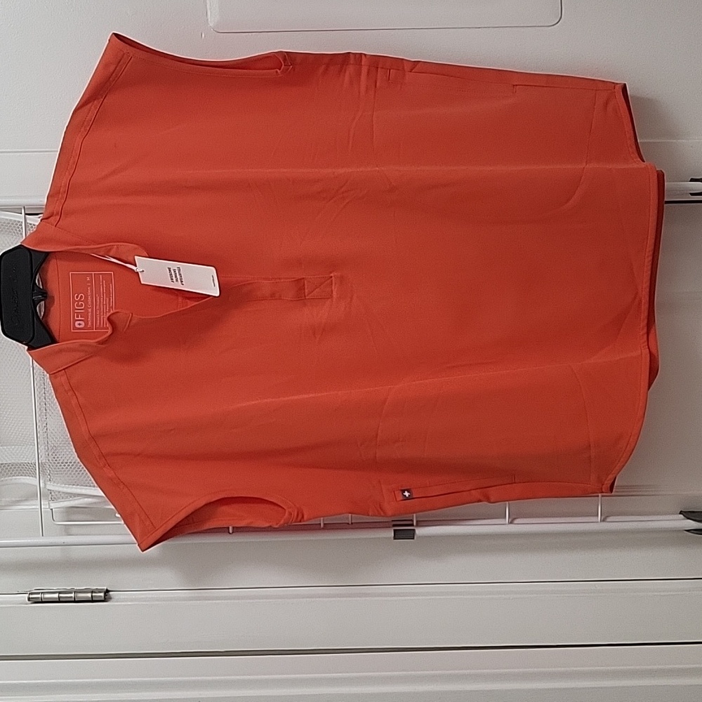 Figs NWT LE color Safety Orange Rafaela medium